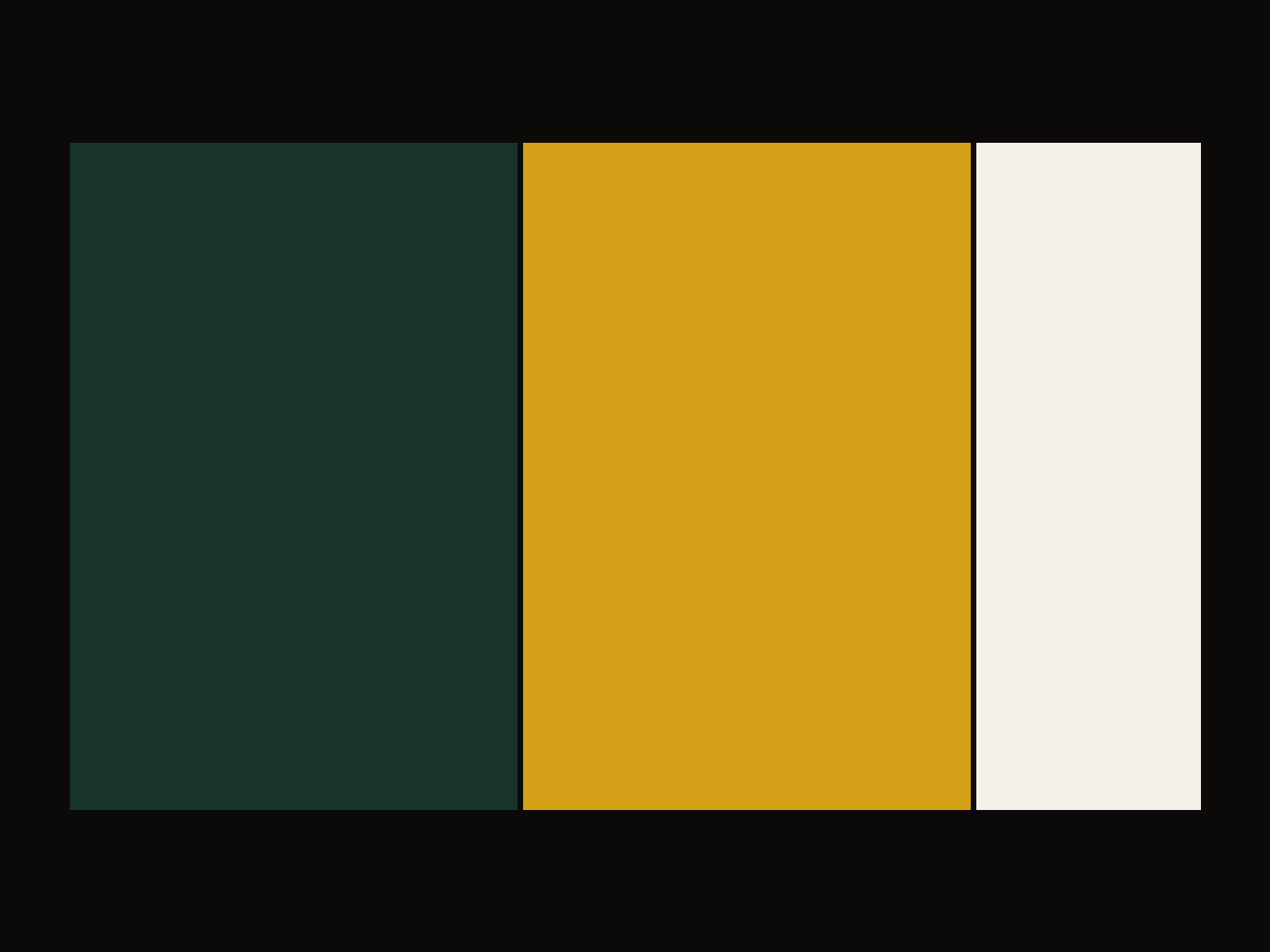 Green Bay five-bottle palette