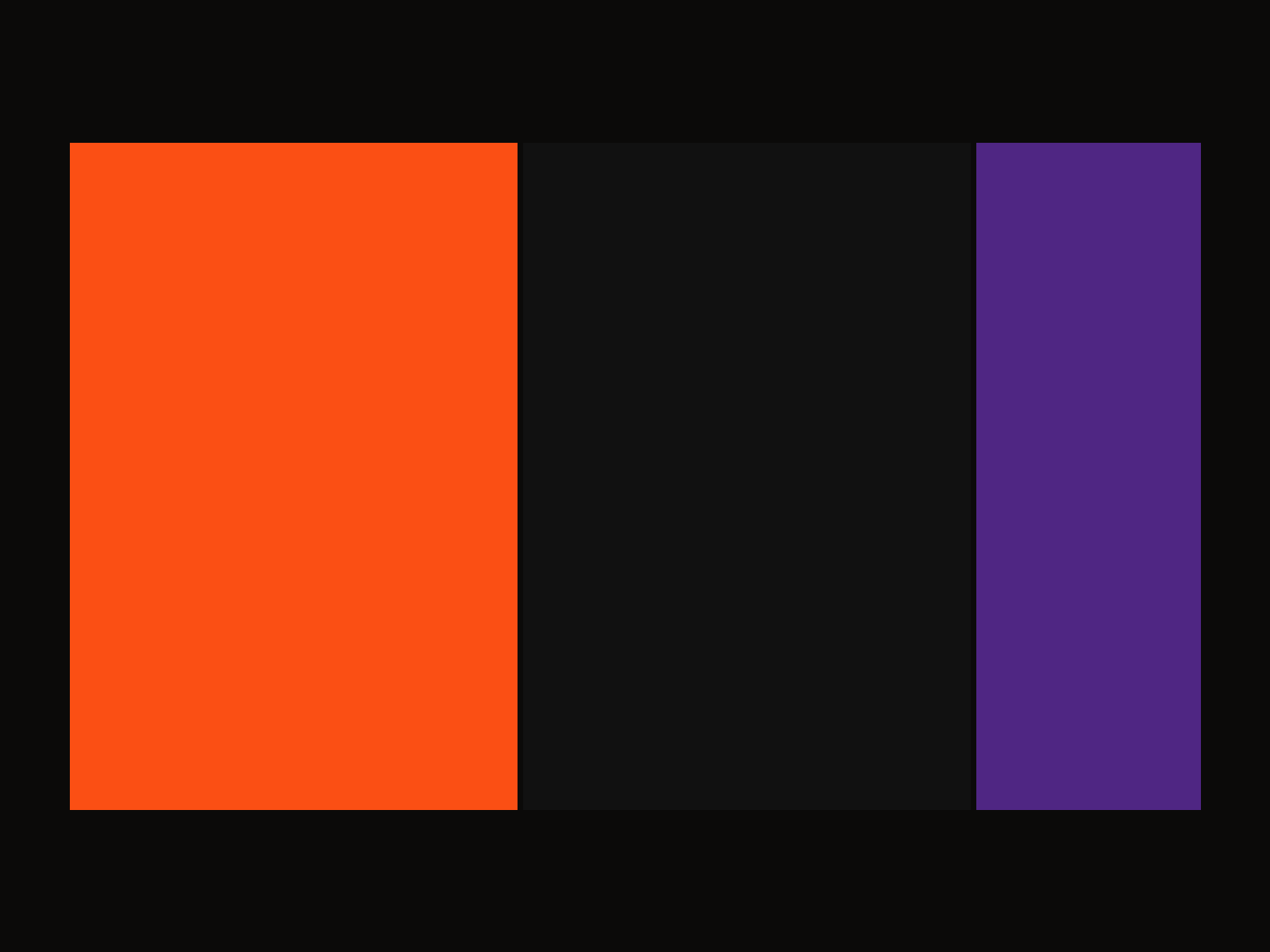 Halloween five-bottle palette